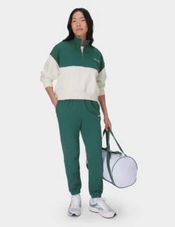 Sweaty Betty Revive Cotton Rich Half Zip Crop Sweatshirt -Marksandspencer Sale Store revive cotton rich half zip crop sweatshirt 13