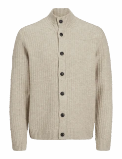 Jack & Jones Ribbed Funnel Neck Cardigan 23 Jack & Jones Ribbed Funnel Neck Cardigan -Marksandspencer Sale Store ribbed funnel neck cardigan 1