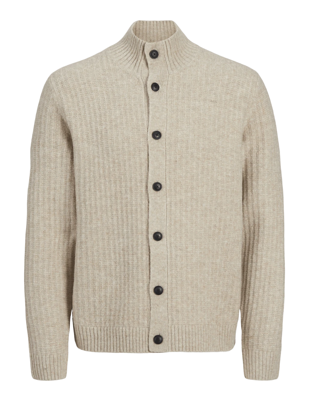 Jack & Jones Ribbed Funnel Neck Cardigan 12 Jack & Jones Ribbed Funnel Neck Cardigan - Image 12