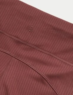 Ribbed High Waisted Flared Yoga Leggings -Marksandspencer Sale Store ribbed high waisted flared yoga leggings 16
