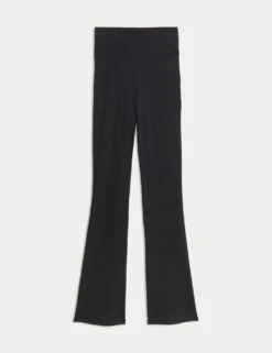 Ribbed High Waisted Flared Yoga Leggings -Marksandspencer Sale Store ribbed high waisted flared yoga leggings 7