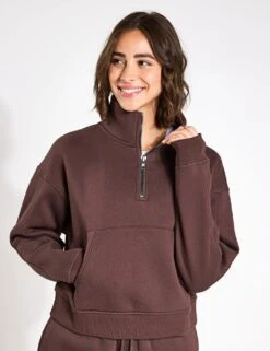 Rihanna Cotton Rich Half Zip Sweatshirt -Marksandspencer Sale Store rihanna cotton rich half zip sweatshirt 9