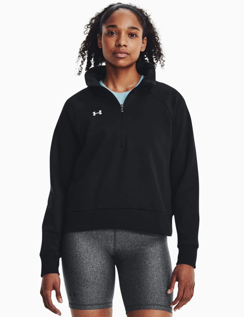 Under Armour Rival Cotton Rich Fleece Half Zip Sweatshirt 6 Under Armour Rival Cotton Rich Fleece Half Zip Sweatshirt - Image 6