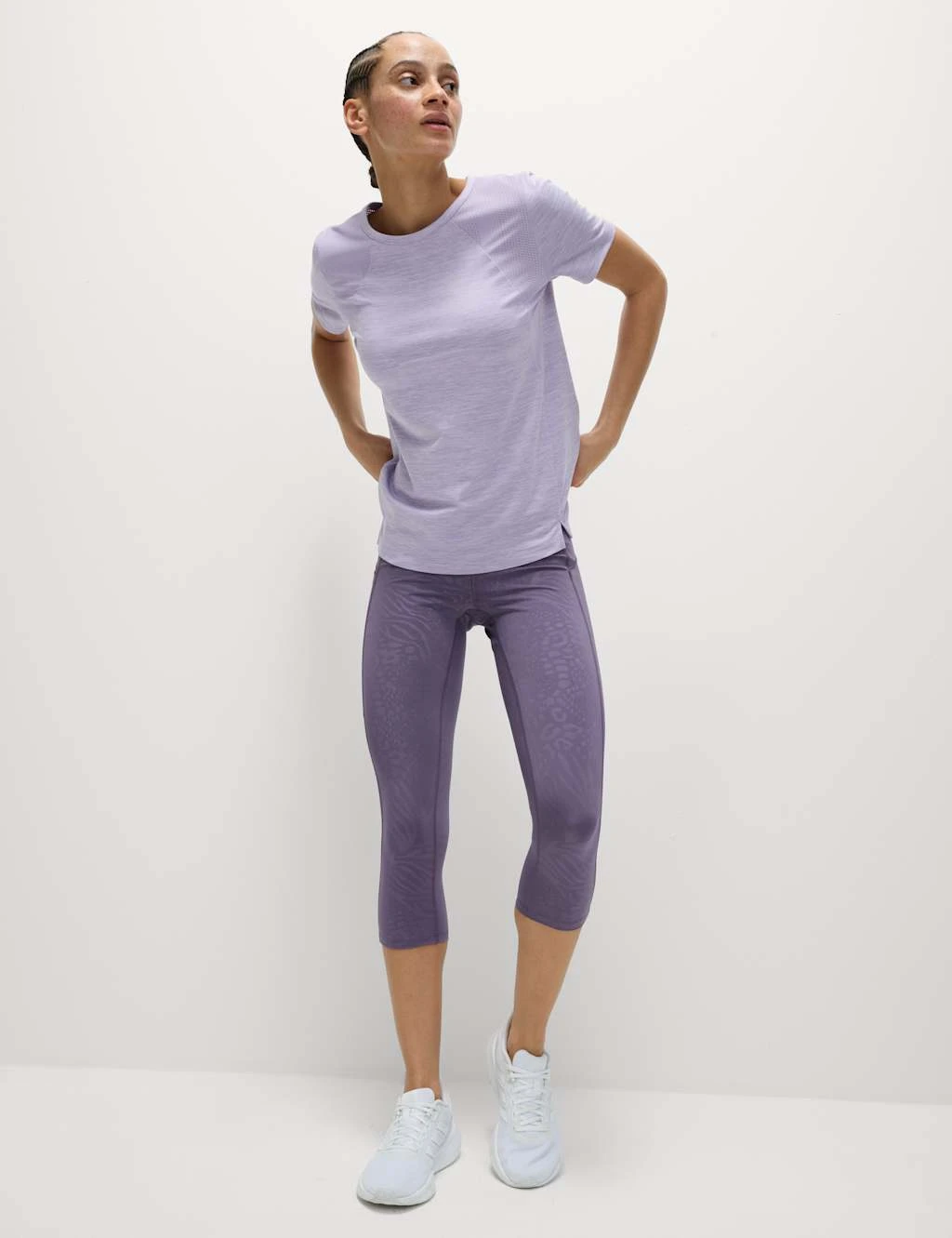 Round Neck Mesh Panel Relaxed T-Shirt 18 Round Neck Mesh Panel Relaxed T-Shirt - Image 18