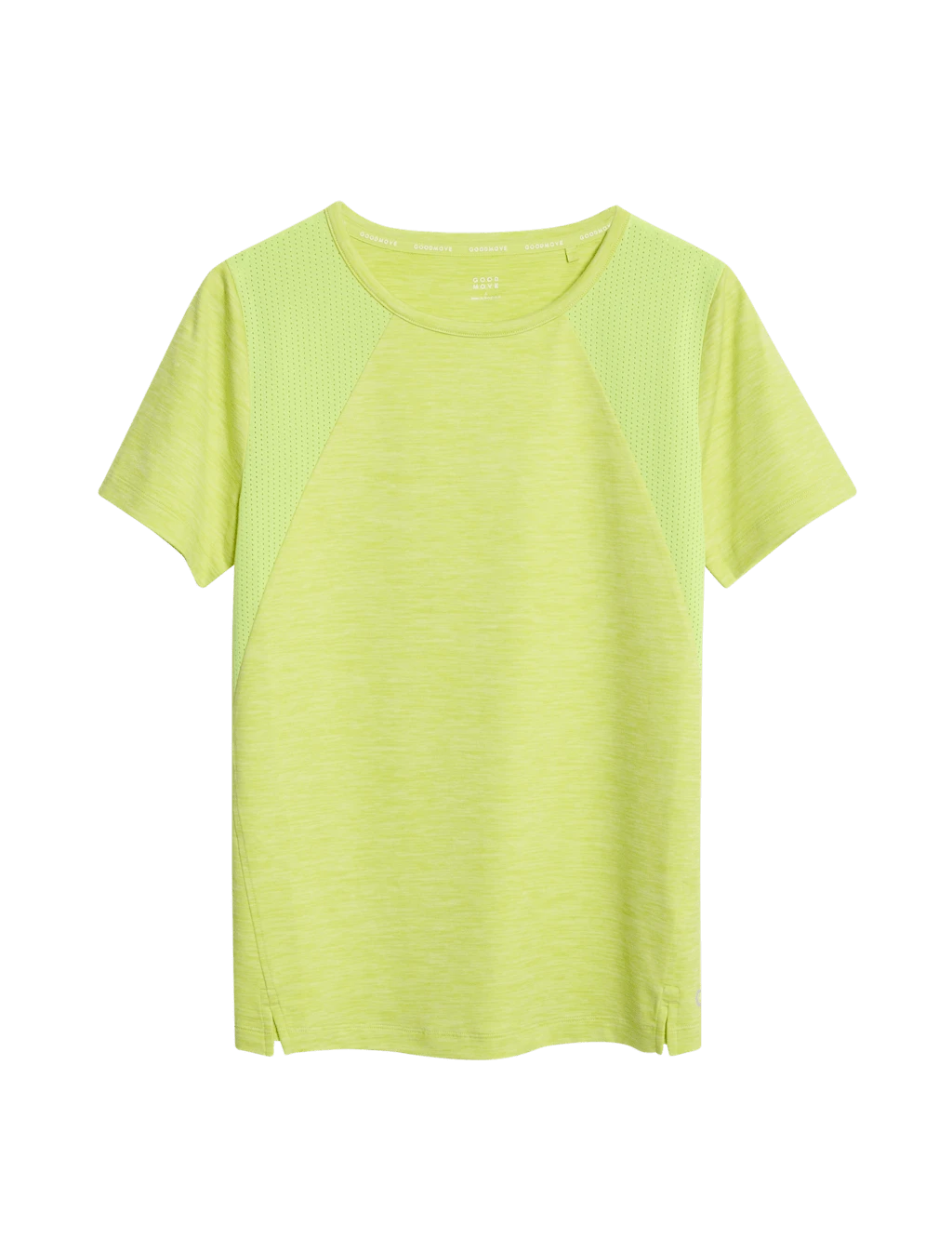 Round Neck Mesh Panel Relaxed T-Shirt 7 Round Neck Mesh Panel Relaxed T-Shirt - Image 7