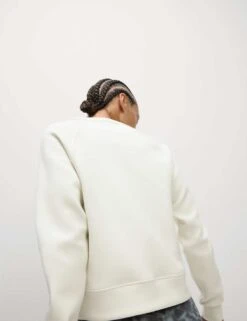 Round Neck Relaxed Yoga Crop Sweatshirt -Marksandspencer Sale Store round neck relaxed yoga crop sweatshirt 10