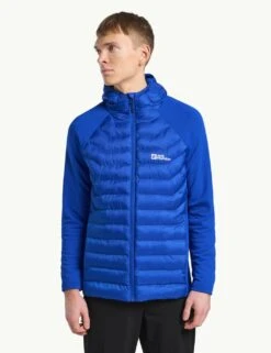 Jack Wolfskin Routeburn Pro Hybrid Hooded Puffer Jacket -Marksandspencer Sale Store routeburn pro hybrid hooded puffer jacket 11