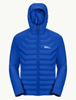 Jack Wolfskin Routeburn Pro Hybrid Hooded Puffer Jacket -Marksandspencer Sale Store routeburn pro hybrid hooded puffer jacket 12