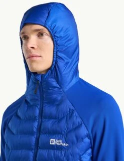 Jack Wolfskin Routeburn Pro Hybrid Hooded Puffer Jacket -Marksandspencer Sale Store routeburn pro hybrid hooded puffer jacket 8