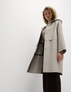 Rubber Hooded Clean Longline Parka Coat -Marksandspencer Sale Store rubber hooded clean longline parka coat 15