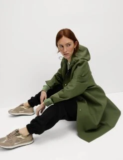Rubber Hooded Clean Longline Parka Coat -Marksandspencer Sale Store rubber hooded clean longline parka coat 17