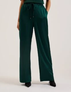 Ted Baker Umaibo Wide Leg Jogger -Marksandspencer Sale Store satin drawstring wide leg joggers 4