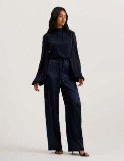 Ted Baker Umaibo Wide Leg Jogger -Marksandspencer Sale Store satin drawstring wide leg joggers 8