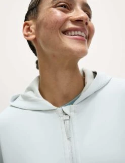 Scuba Zip Up Relaxed Hoodie -Marksandspencer Sale Store scuba zip up relaxed hoodie 12