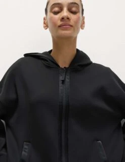 Scuba Zip Up Relaxed Hoodie -Marksandspencer Sale Store scuba zip up relaxed hoodie 15