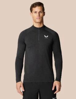 CASTORE Seam Free Half Zip Funnel Neck Sweatshirt -Marksandspencer Sale Store seam free half zip funnel neck sweatshirt 11
