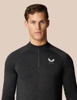 CASTORE Seam Free Half Zip Funnel Neck Sweatshirt -Marksandspencer Sale Store seam free half zip funnel neck sweatshirt 9