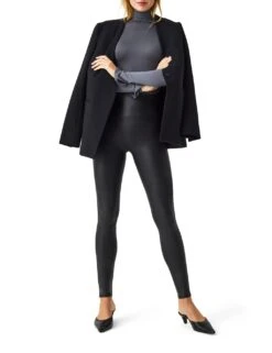 Spanx Shaping Faux Leather Leggings -Marksandspencer Sale Store shaping faux leather leggings 6