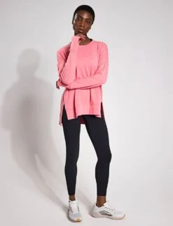 Shelby Crew Neck Step Hem Relaxed Sweatshirt -Marksandspencer Sale Store shelby crew neck step hem relaxed sweatshirt 13