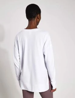 Shelby Crew Neck Step Hem Relaxed Sweatshirt -Marksandspencer Sale Store shelby crew neck step hem relaxed sweatshirt 17