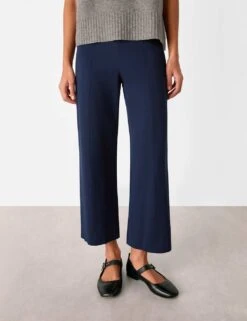 Whistles Side Zip Wide Leg Cropped Trousers -Marksandspencer Sale Store side zip wide leg cropped trousers 4