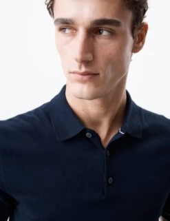 Silk Cotton Knitted Polo Shirt -Marksandspencer Sale Store silk cotton knitted polo shirt 15