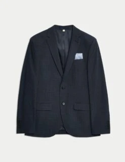 Skinny Fit Check Suit Jacket -Marksandspencer Sale Store skinny fit check suit jacket 12