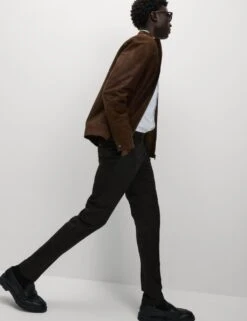 Skinny Fit Stretch Smart Trousers -Marksandspencer Sale Store skinny fit twill single pleat trousers 3