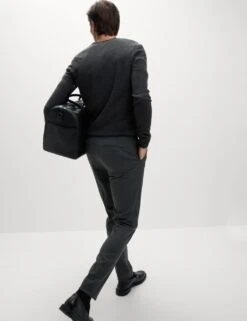 Skinny Fit Stretch Smart Trousers -Marksandspencer Sale Store skinny fit twill single pleat trousers 9