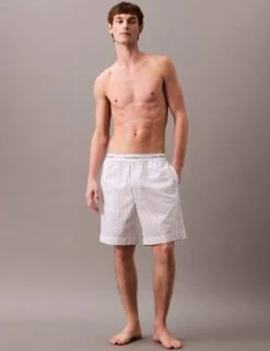 Calvin Klein Sleep Pure Cotton Striped Pyjama Shorts -Marksandspencer Sale Store sleep pure cotton striped pyjama shorts 10