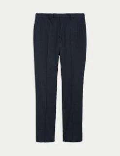 Slim Fit Check Stretch Suit Trousers -Marksandspencer Sale Store slim fit check stretch suit trousers 6
