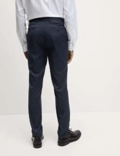 Slim Fit Check Stretch Suit Trousers -Marksandspencer Sale Store slim fit check stretch suit trousers 9