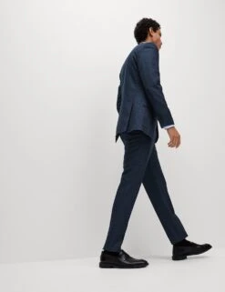 Slim Fit Check Suit Trousers -Marksandspencer Sale Store slim fit check suit trousers 13