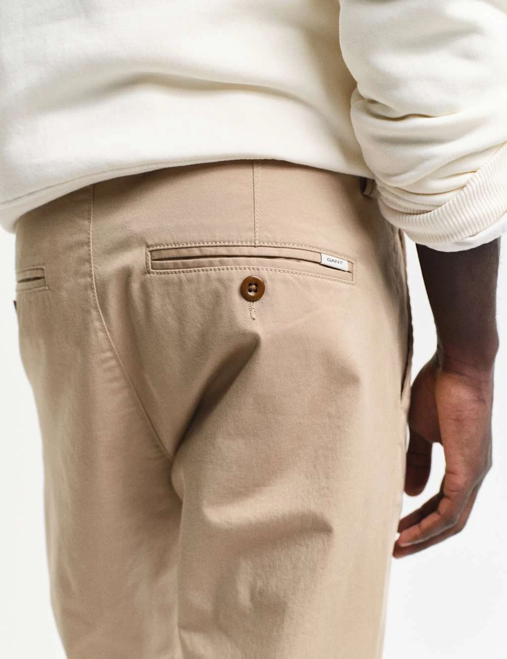 Gant Slim Fit Cotton Rich Chinos 8 Gant Slim Fit Cotton Rich Chinos - Image 8