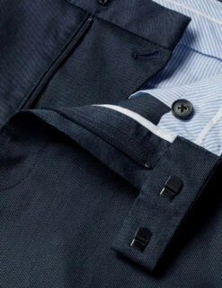 Slim Fit Cotton Rich Textured Trousers -Marksandspencer Sale Store slim fit cotton rich textured trousers 5