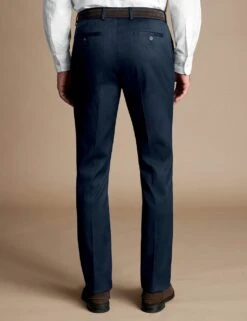 Slim Fit Cotton Rich Textured Trousers -Marksandspencer Sale Store slim fit cotton rich textured trousers 6