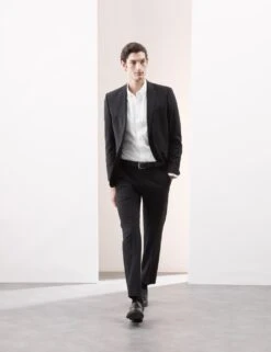 Slim Fit Cotton Stretch 360 Flex™ Shirt -Marksandspencer Sale Store slim fit easy iron cotton blend shirt 2