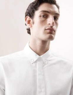 Slim Fit Cotton Stretch 360 Flex™ Shirt -Marksandspencer Sale Store slim fit easy iron cotton blend shirt 4