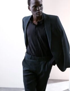 Slim Fit Cotton Stretch 360 Flex™ Shirt -Marksandspencer Sale Store slim fit easy iron cotton blend shirt 9