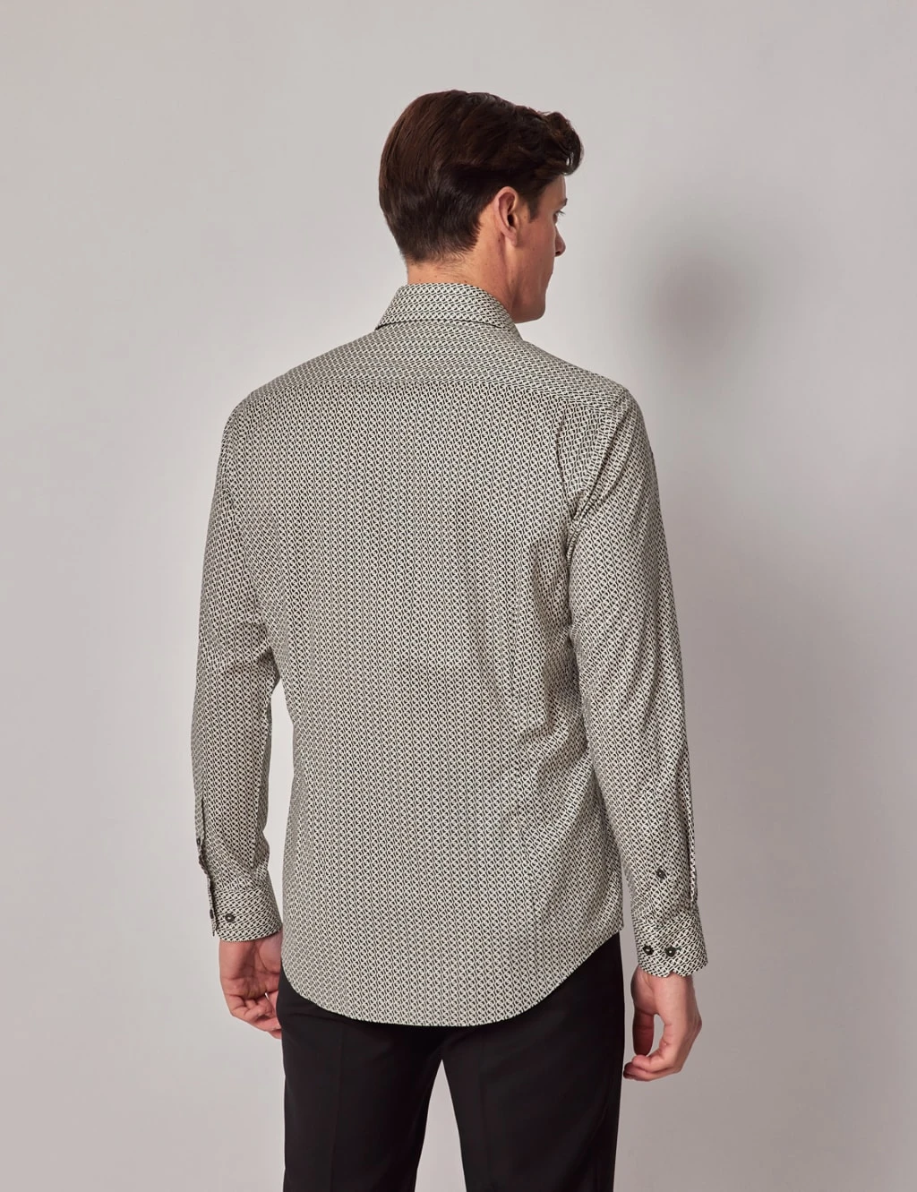 Slim Fit Easy Iron Pure Cotton Chain Shirt 6 Slim Fit Easy Iron Pure Cotton Chain Shirt - Image 6