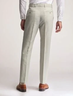 Ted Baker Slim Fit Linen Blend Flat Front Trousers -Marksandspencer Sale Store slim fit linen blend flat front trousers 6