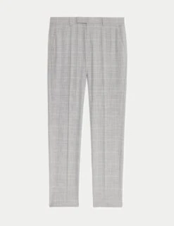 Slim Fit Prince Of Wales Check Suit Trousers 25 Slim Fit Prince Of Wales Check Suit Trousers -Marksandspencer Sale Store slim fit prince of wales check suit trousers 11