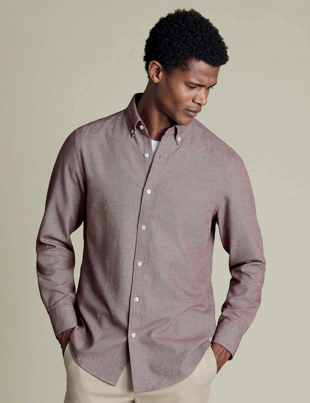 Slim Fit Pure Cotton Check Flannel Shirt 9 Slim Fit Pure Cotton Check Flannel Shirt - Image 9