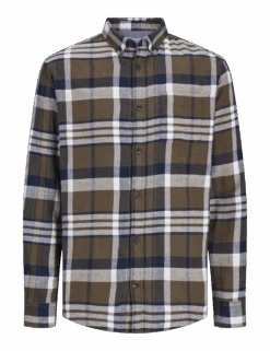 Jack & Jones Slim Fit Pure Cotton Checked Overshirt 33 Jack & Jones Slim Fit Pure Cotton Checked Overshirt -Marksandspencer Sale Store slim fit pure cotton checked overshirt 1