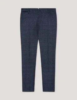 Hackett Slim Fit Pure Cotton Checked Trousers -Marksandspencer Sale Store slim fit pure cotton checked trousers 11