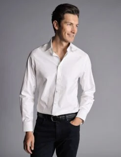 Slim Fit Pure Cotton Twill Oxford Shirt -Marksandspencer Sale Store slim fit pure cotton twill oxford shirt 9