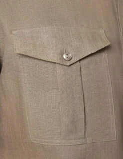 Slim Fit Pure Linen Utility Shirt -Marksandspencer Sale Store slim fit pure linen utility shirt 3