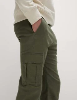 Slim Fit Stretch Cuffed Cargo Trousers -Marksandspencer Sale Store slim fit stretch cuffed cargo joggers 8