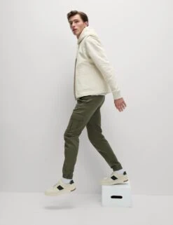 Slim Fit Stretch Cuffed Cargo Trousers -Marksandspencer Sale Store slim fit stretch cuffed cargo joggers 9