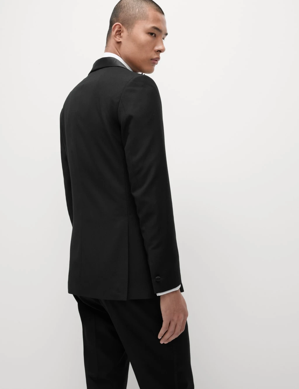 Slim Fit Shawl Collar Stretch Tuxedo Jacket 11 Slim Fit Shawl Collar Stretch Tuxedo Jacket - Image 11